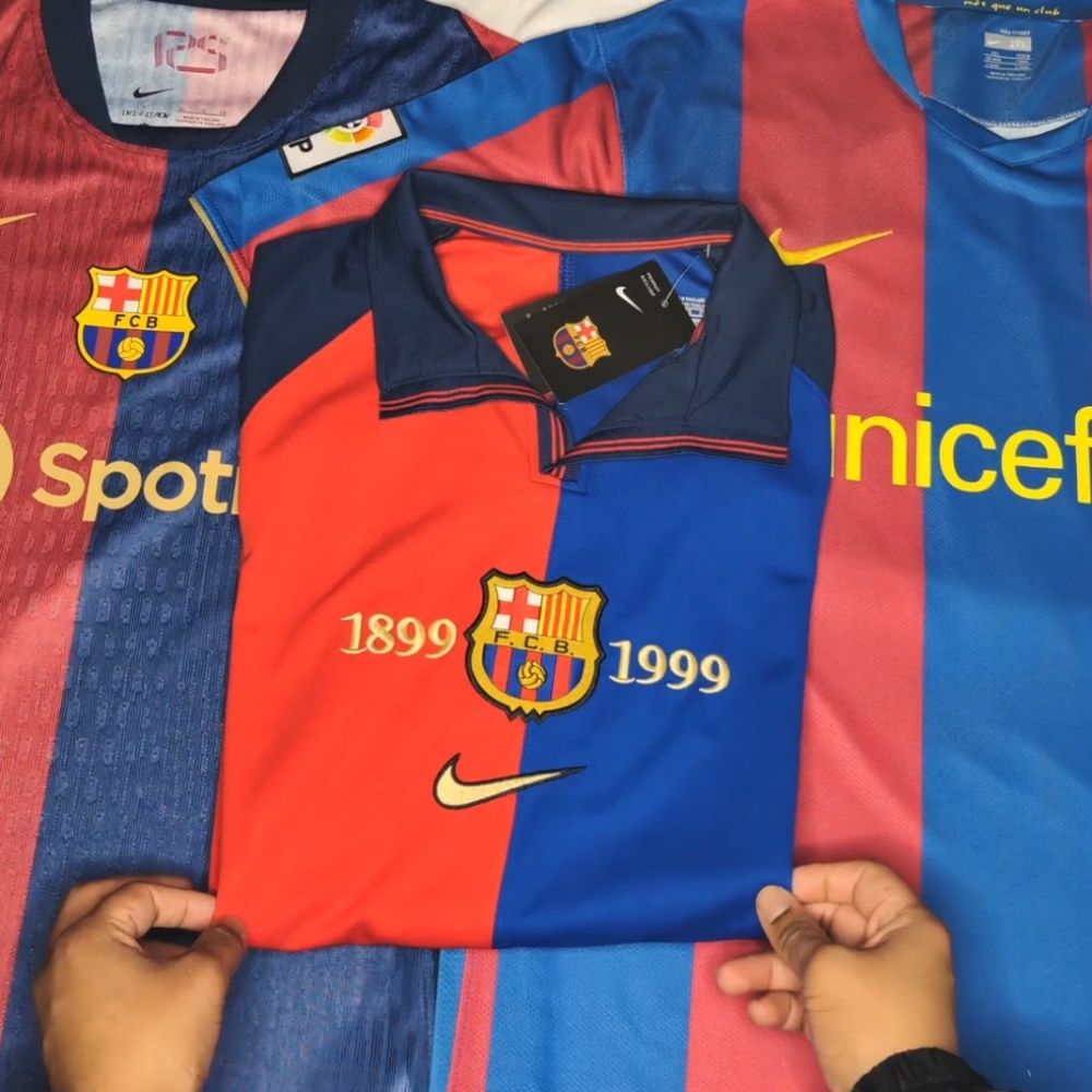 Premium Retro 99/00 Barcelona Soccer Jerseys